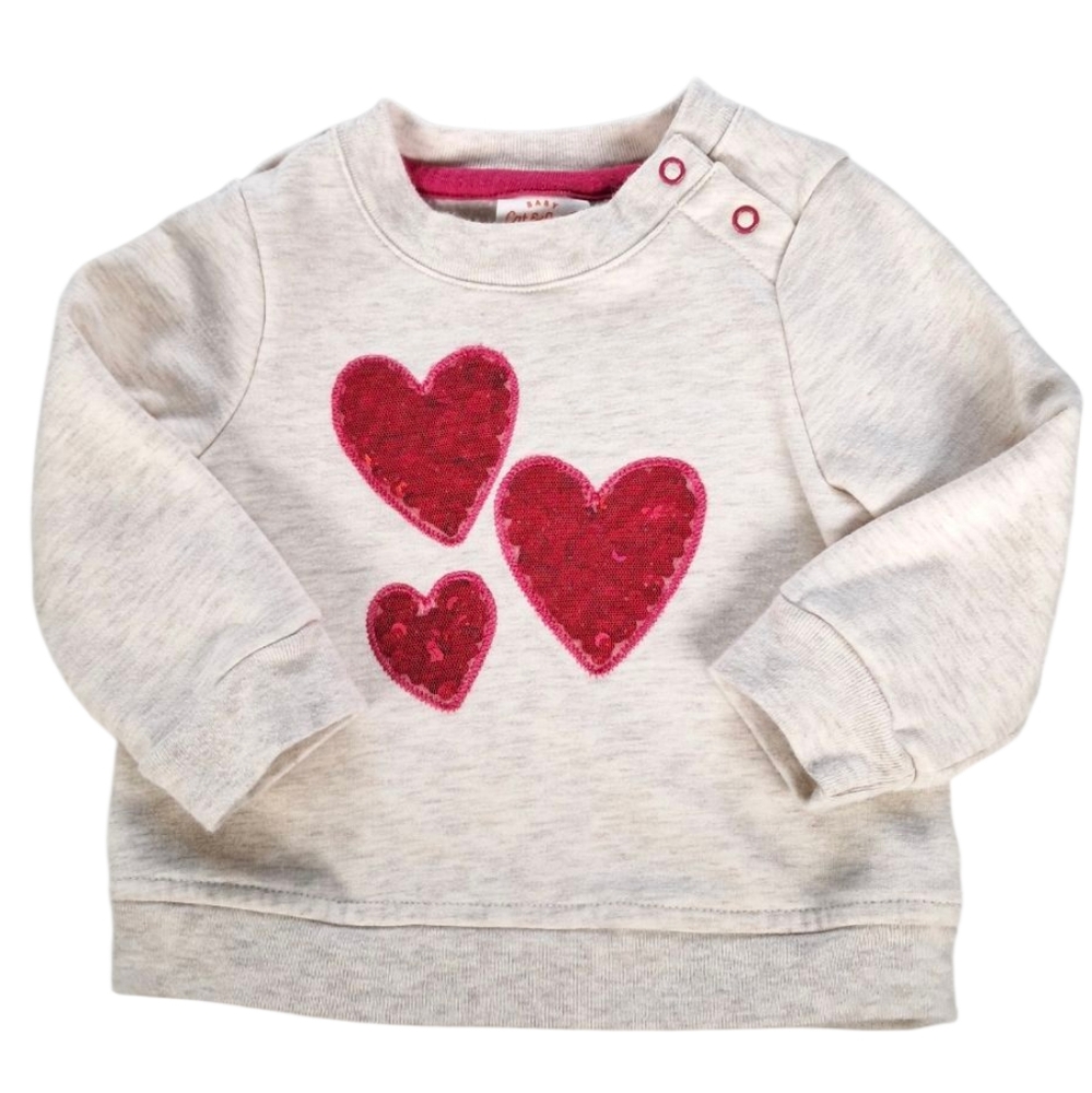 Cat & Jack Cream Sweatshirt Size 6-9 Months